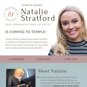 UK MUA Natalie Stratford at Temple Skincare & Spa