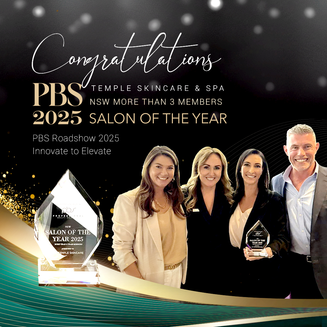 Salon of the Year, NSW 2025 for Temple Skincare & Spa