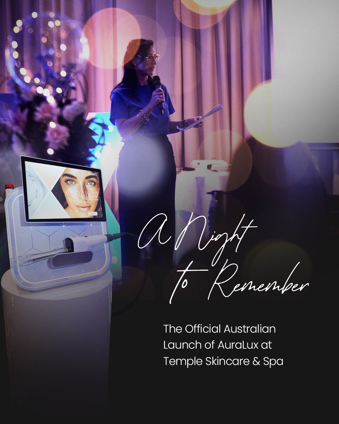 A Night to Remember: The Official Australian Launch of AuraLux at Temple Skincare & Spa
