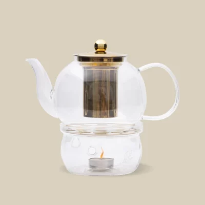 The Tea Collective GLASS & GOLD TEAPOT The Tea Collective GLASS & GOLD TEAPOT